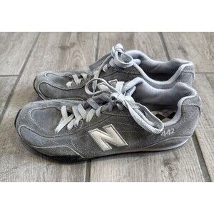 Women's New Balance 442 Sneakers Retro Gray Suede Size 7.5 Lace Up Low Top